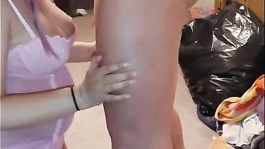 Wife on her Knees Sucking Cock and getting Fucked the Slut she Is... - 2 image