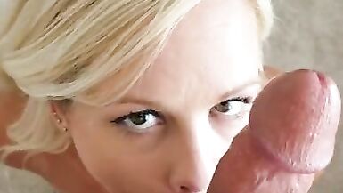 POV fuck and cum on a cute little blonde girl. - 4 image