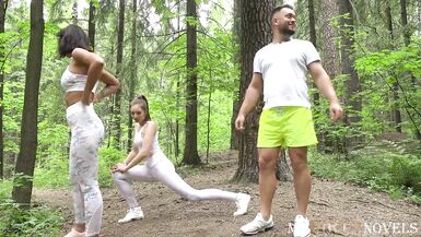 Jogging turns into some adventurous sex with a horny couple - 3 image