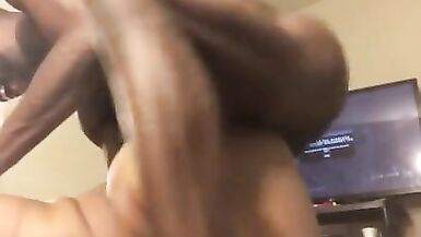 BIG BOOTY RedBone Loves Daddy Dick DEEP STROKES - 5 image