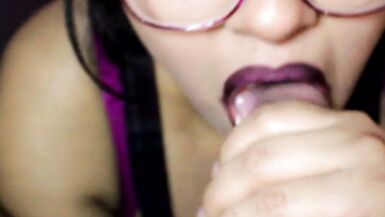 Big Tits Juicy Lips Girl with Glasses - 2 image