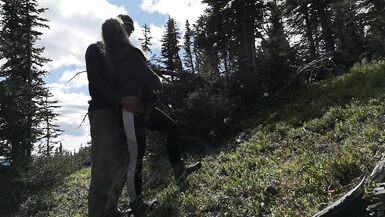 2210M Canadian Mountain Hike Ends in Standing Doggystyle - don't get Caught! - 2 image