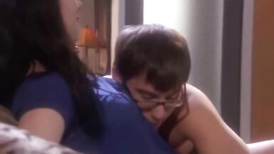 Rayveness seduces a nerd with funny twist (Enhanced)