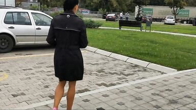 Milf Lilly Naked in the store, gets squirt-fucked after parking her car - 11 image