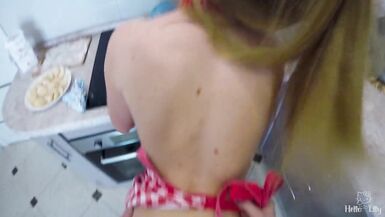 I Nailed Bigassed Girlfriend of my Father in the Kitchen and i do not Feel Shame 4K - 9 image