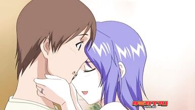 Hentai Pros - Милфы Mai и Kozue делят большой член Tsutomus, чтобы ему не пришлось выбирать между ними - 15 image