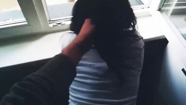 Schoolgirl Fucked by the Window with a Facial - 12 image