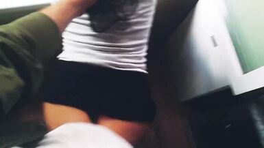 Schoolgirl Fucked by the Window with a Facial