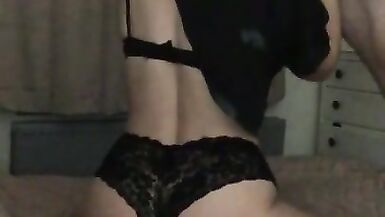 HUGE BUBBLE BUTT BLOWJOB BENT OVER FRENCH KNICKERS SLUT - 14 image