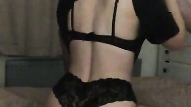 HUGE BUBBLE BUTT BLOWJOB BENT OVER FRENCH KNICKERS SLUT - 9 image