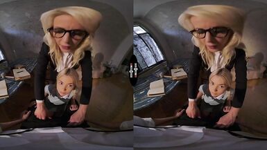DarkRoomVR - Girl learns the lesson from MILF and boy - 2 image