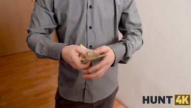 HUNT4K Arrogant Man Spends all Money to Drill Sweet Pussy - 3 image