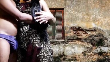 Malathi Akka Drees Change Fuck with Malli on out side - 3 image