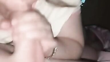 Slutty Cheating Wife Suck Cock from my Friend - 3 image