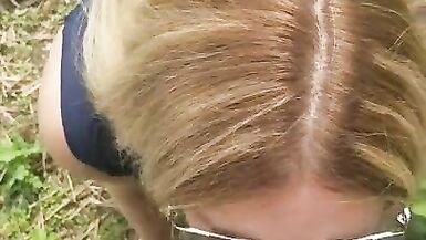 Blowjob, Fuck and Facial in the Woods