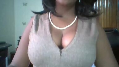 Ebony woman Macy with big tits on workplace