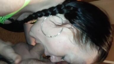 Alabama Cheating Wife Sucks co Workers Fat Cock while Hubby is in other Room - 1 image