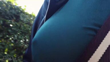 Boobwalk, Blue Shirt with Strap - 1 image