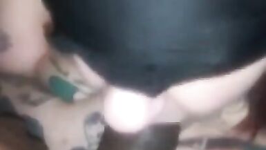 Hooded BBW Wife Sucks Random Stranger BBC first one she Wont know till next Scene - 5 image