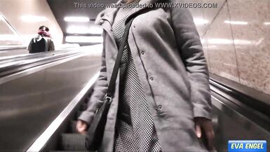 EVA ENGEL: Risky public flashing leads to best orgasm ever!!!