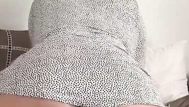 My Step Mother RIDES my Dick. Sun Dress, NO PANTIES