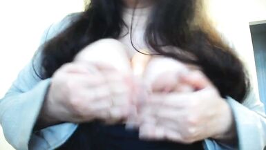 Hot Office Worker Suck Big Dildo and make Tittsjob with Huge - 4 image