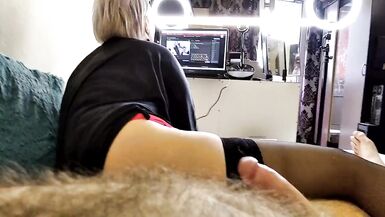 Mature MILF AimeeParadise: footjob compilation! - 2 image