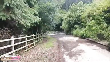 Unterbrochener riskanter Sex auf offentlichem Weg - 3 image