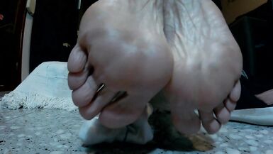 I Show you my Soft Feet while I Watch TV! Enjoy It!! - 4 image