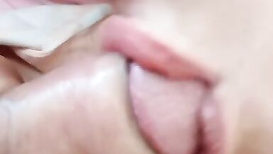 Macro - very Close-up Blowjob