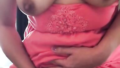 Pulled my Dress up and Watched myself in the Mirror while Fingering my Tight Pussy to Orgasm - 4 image