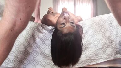 Indian Desi Whore getting a Upside down Sloppy Face Fuck. - 2 image