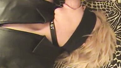 Amateur Bondage MILF gives us Double Barrel Blowjob before we Fuck and Creampie her Balls Deep - 5 image