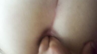 Bbw Gf loves anal fingering, loudy moanings - 4 image