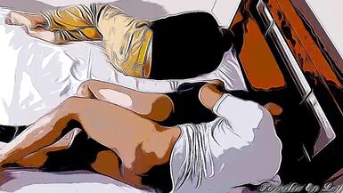 I stay in the hotel with my brother and his girlfriend but I can not resist my beautiful sister-in-law who is next to me - The day I take advantage of my brother's wife NTR Cartoon Version - 2 image