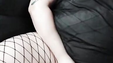 Big Titty Goth Girl and her Vibrator! Playing with my Pussy - 3 image