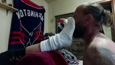 Smelly socks worship - 1 image