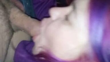 Blowjob from my BBW wife