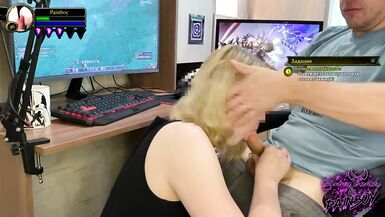 Girl Sucked my Dick while Playing World of Warcraft I Cummed on her Face AnnyCandyPainboy - 2 image