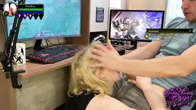 Girl Sucked my Dick while Playing World of Warcraft I Cummed on her Face AnnyCandyPainboy - 5 image