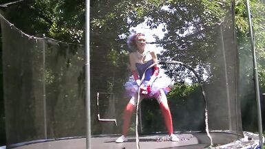 4th of July Fun on the Trampoline - 2 image