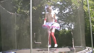 4th of July Fun on the Trampoline