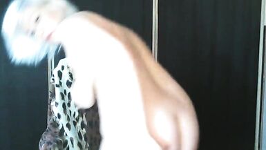 Asshole closeup of mature girl )) Anal dildo ridding from Russia with love! ))