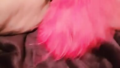 Pregnant BBW Sexy Feathers and Pussy Play - 2 image