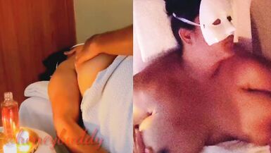 Horny Indian MILF Honey Bhabi having Oil Massage with Happy ending - 5 image