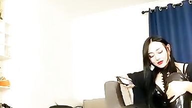 Chinese Femdom Super Long Thigh High Leather Boots Worship Trample - 11 image