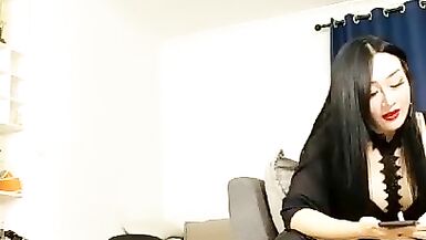 Chinese Femdom Super Long Thigh High Leather Boots Worship Trample - 13 image