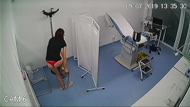 Gynecologist Examines the Patient's Vagina using a Monitor. - 1 image