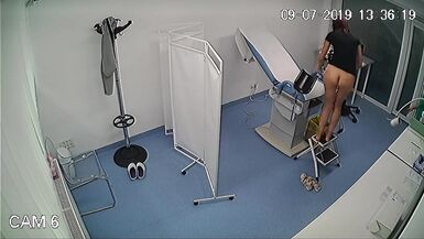 Gynecologist Examines the Patient's Vagina using a Monitor. - 2 image