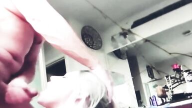When I Catch Inexperienced Guy Jerking off in my Room and i help him Cum! - 4 image